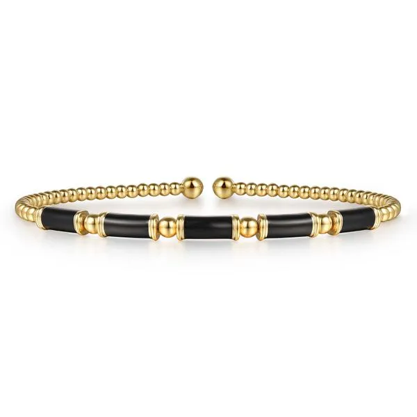 Gabriel Bujukan Black Enamel Bracelet Carroll's Jewelers Doylestown, PA