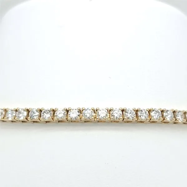 14kt YG 4.10ct TW Lab Grown diamond tennis bracelet Image 2 Carroll's Jewelers Doylestown, PA