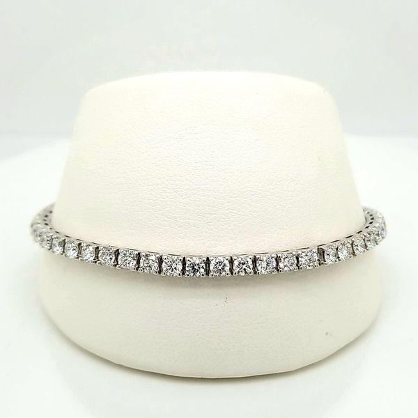 14kt WG 5ct TW Lab Grown diamond tennis bracelet Carroll's Jewelers Doylestown, PA