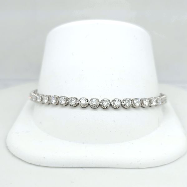 14kt WG 5ct TW LG Diamond Tennis Bracelet Image 2 Carroll's Jewelers Doylestown, PA