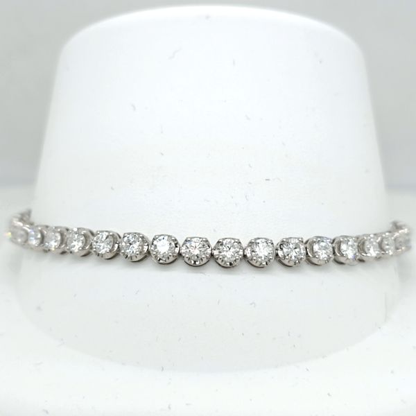 14kt WG 5ct TW LG Diamond Tennis Bracelet Carroll's Jewelers Doylestown, PA