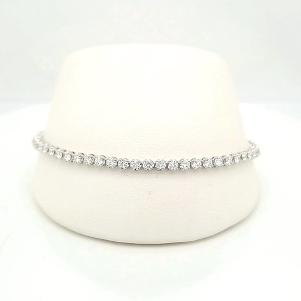 14kt WG 2ct LG Diamond Tennis Bracelet Carroll's Jewelers Doylestown, PA