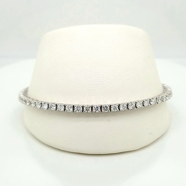14kt WG 4.10ct TW Lab Grown diamond tennis bracelet Carroll's Jewelers Doylestown, PA