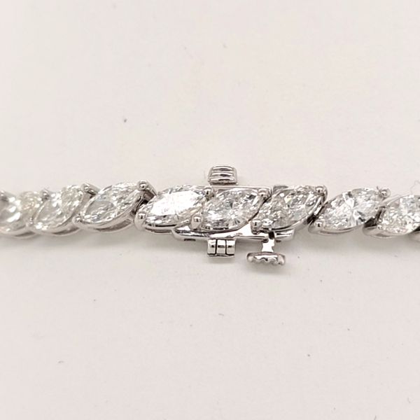 14kt WG 7ct LG Marquise Diamond Tennis Bracelet Image 3 Carroll's Jewelers Doylestown, PA