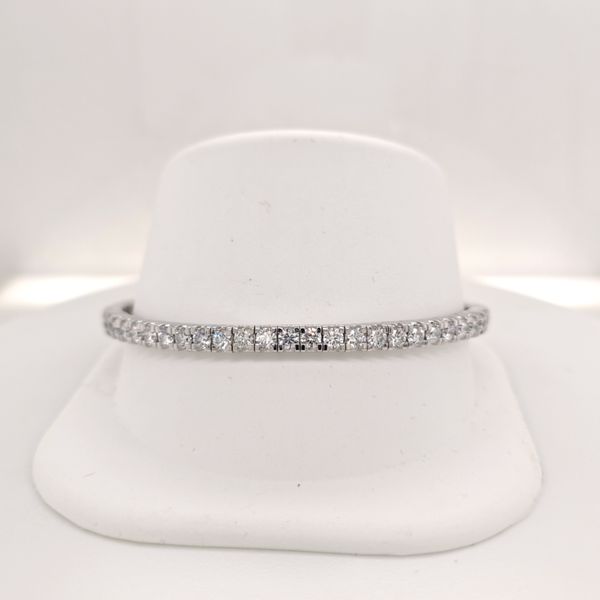 14kt WG 3ct LG Diamond Bangle Carroll's Jewelers Doylestown, PA