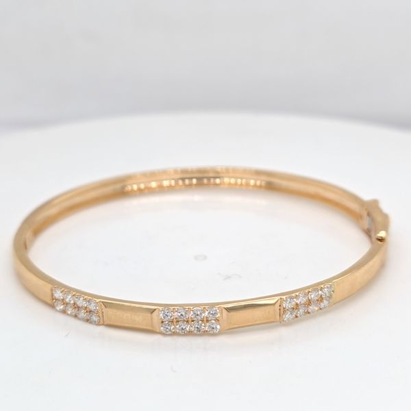 14kt YG Diamond Bangle Bracelet Carroll's Jewelers Doylestown, PA