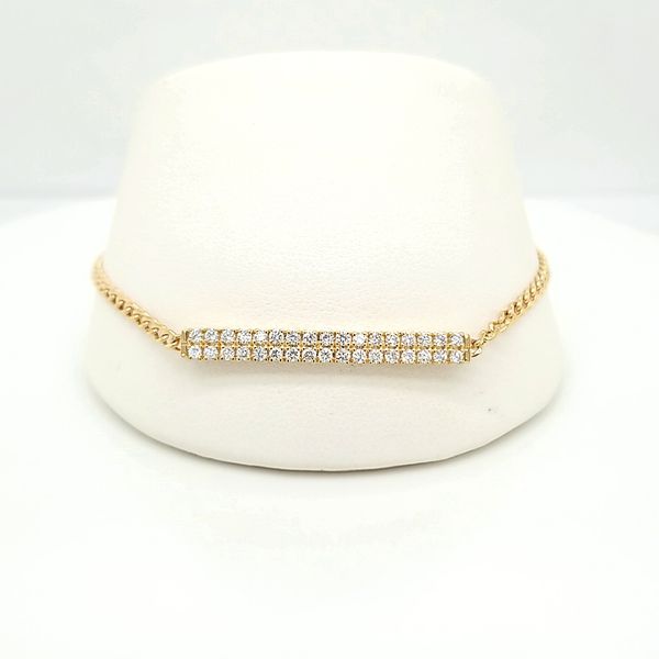 14kt YG Diamond Bar Bracelet Carroll's Jewelers Doylestown, PA