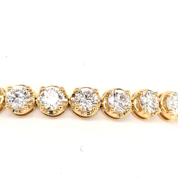 YG 9.75ct LG Diamond Tennis Bracelet Image 2 Carroll's Jewelers Doylestown, PA