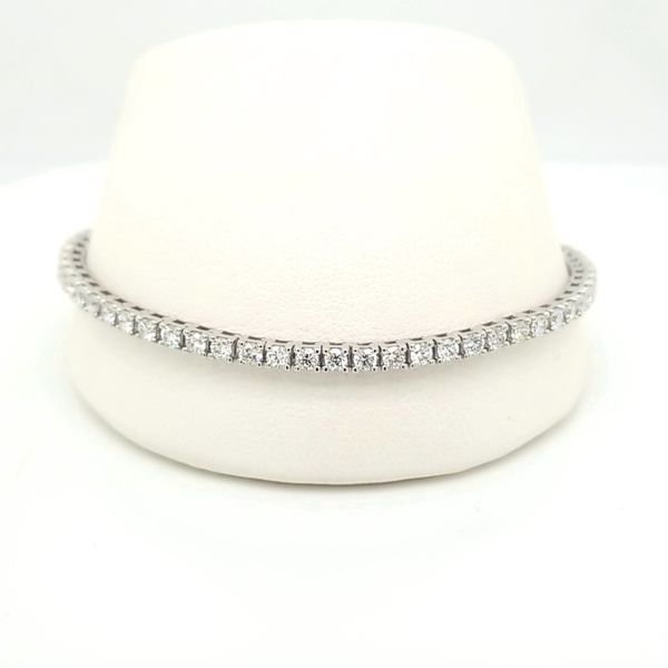 14kt WG 3ct TW Lab Grown diamond bracelet Carroll's Jewelers Doylestown, PA