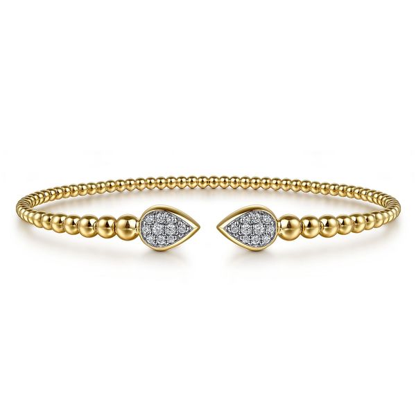 14kt YG Diamond Flexible Bangle Bracelet Carroll's Jewelers Doylestown, PA