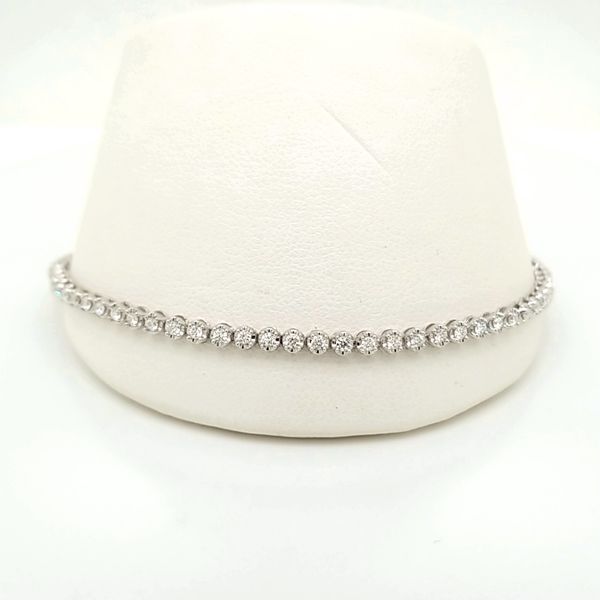 14kt WG 1ct TW Lab Grown Diamond Bracelet Carroll's Jewelers Doylestown, PA