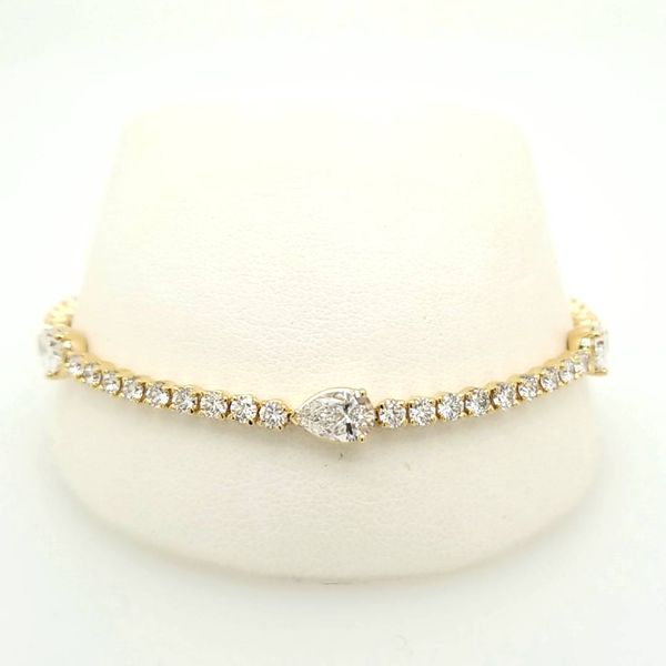 Round and Pear Shape Diamond Bracelet Carroll's Jewelers Doylestown, PA
