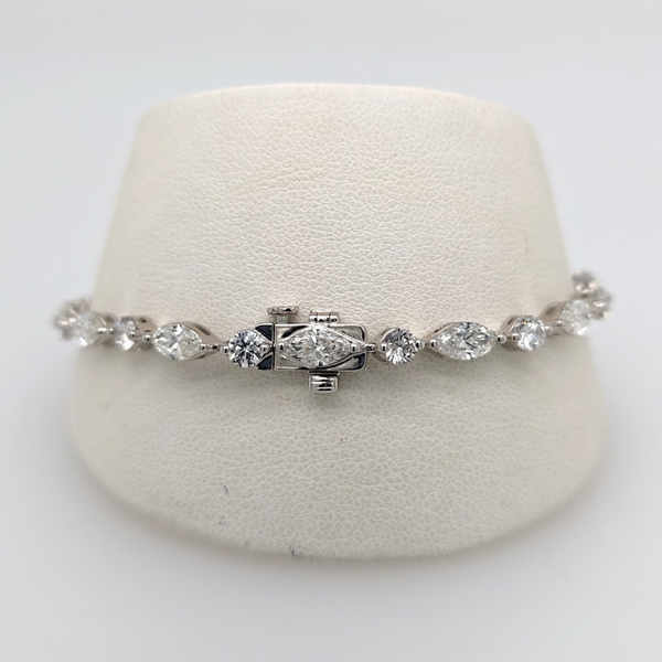 Marquise and Round Diamond Bracelet Image 2 Carroll's Jewelers Doylestown, PA