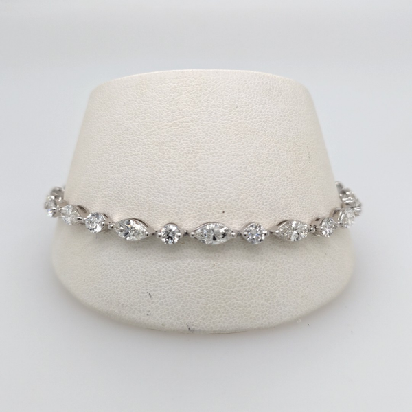 Marquise and Round Diamond Bracelet Carroll's Jewelers Doylestown, PA