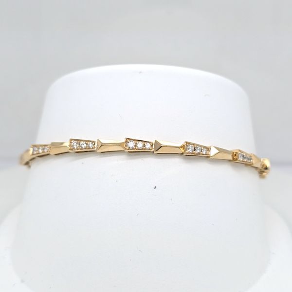 14kt YG Diamond Bracelet Carroll's Jewelers Doylestown, PA