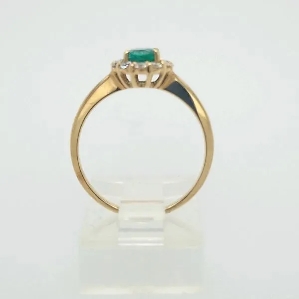 14kt YG Emerald and Diamond Ring thumb image 2