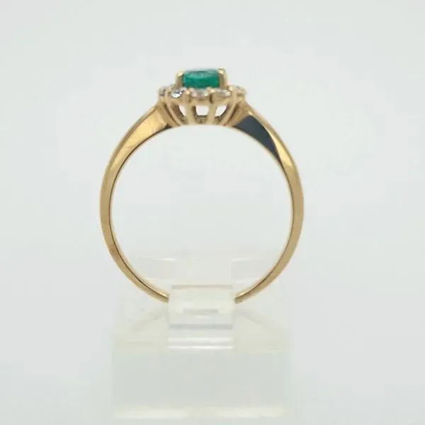 14kt YG Emerald and Diamond Ring Image 2 Carroll's Jewelers Doylestown, PA