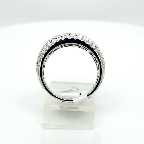 14kt WG Sapphire and Diamond Wide Ring Image 3 Carroll's Jewelers Doylestown, PA
