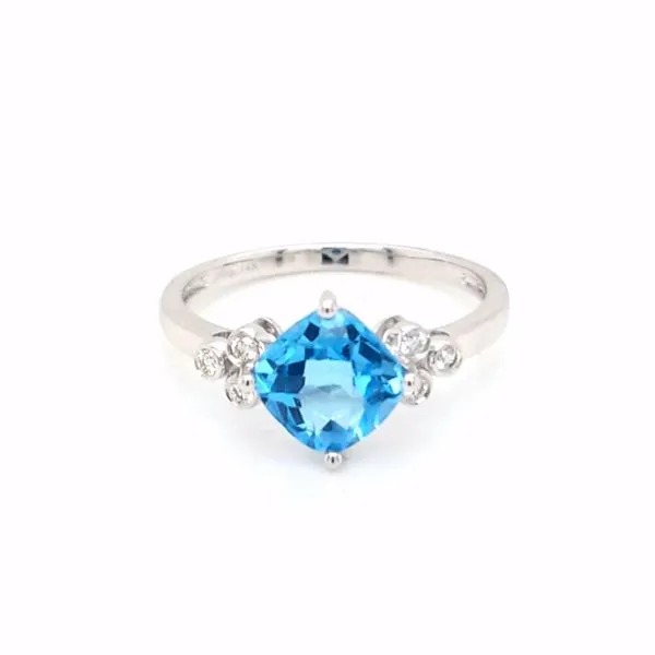 14kt WG Blue Topaz ring Carroll's Jewelers Doylestown, PA