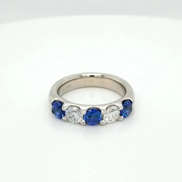 14kt WG Lab Grown Sapphire and Diamond Ring Carroll's Jewelers Doylestown, PA