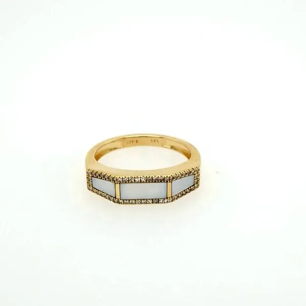 14kt YG Mother of Pearl and Diamond ring similar item image