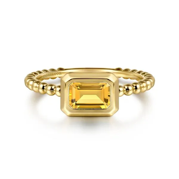 14kt YG Citrine Ring thumb image 1