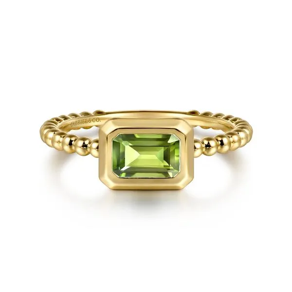 14kt YG Peridot Ring thumb image 1