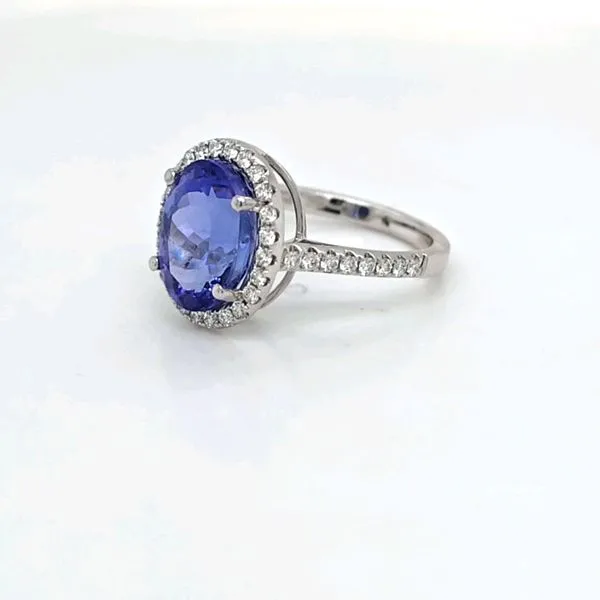14kt WG Tanzanite and Diamond Ring thumb image 3