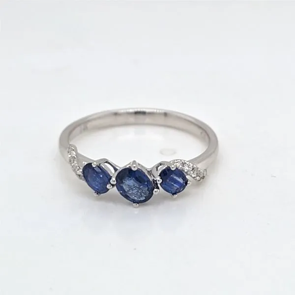 14kt WG Sapphire and Diamond Ring thumb image 1
