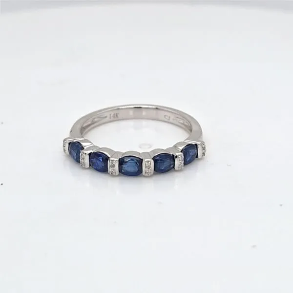 14kt WG Sapphire and Diamond Ring thumb image 1