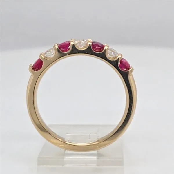 14kt YG Ruby and Diamond Band
