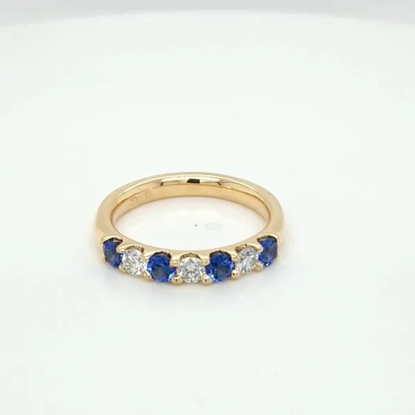 14kt YG Sapphire and Diamond Ring