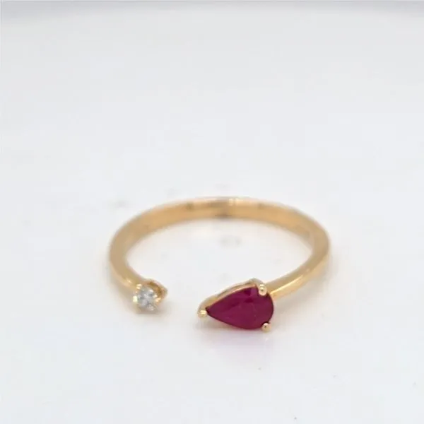 14kt YG Ruby and Diamond Ring Carroll's Jewelers Doylestown, PA