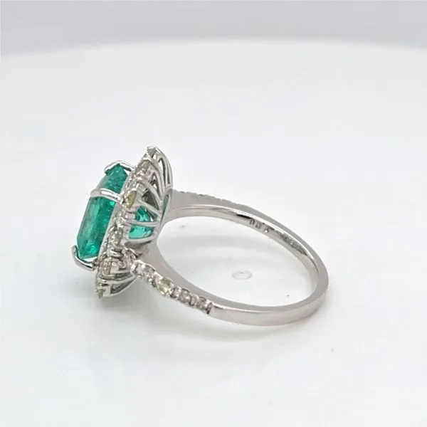 14kt WG Emerald & Diamond Ring Image 2 Carroll's Jewelers Doylestown, PA
