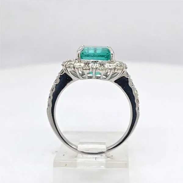 14kt WG Emerald & Diamond Ring Image 3 Carroll's Jewelers Doylestown, PA