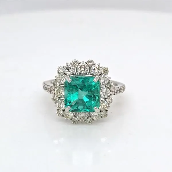 14kt WG Emerald & Diamond Ring Carroll's Jewelers Doylestown, PA