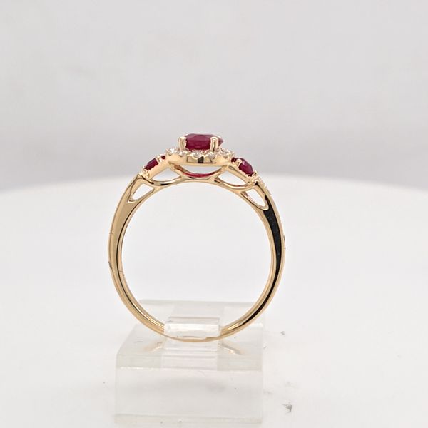 YG Ruby and Diamond Ring Image 2 Carroll's Jewelers Doylestown, PA