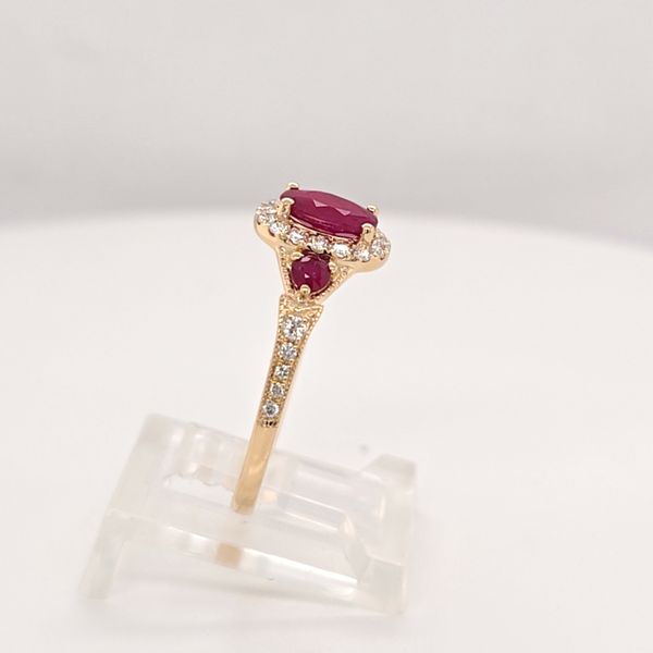 YG Ruby and Diamond Ring Image 3 Carroll's Jewelers Doylestown, PA