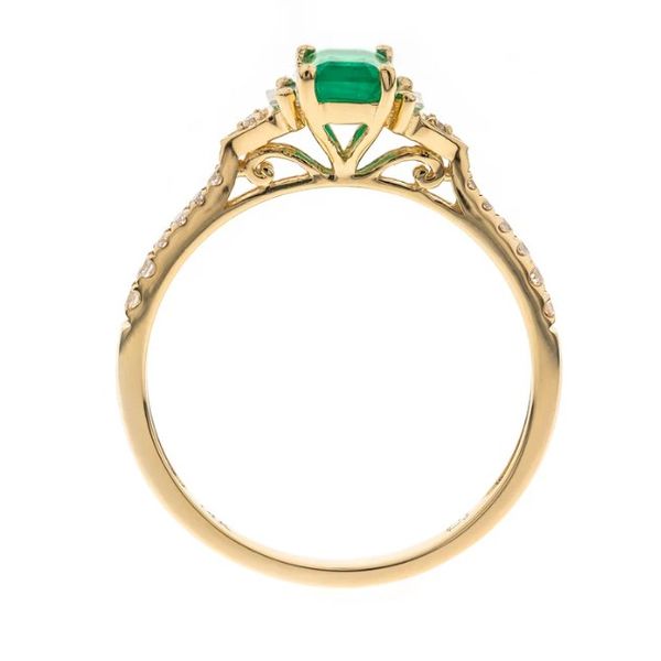 Emerald and Diamond Ring Image 2 Carroll's Jewelers Doylestown, PA