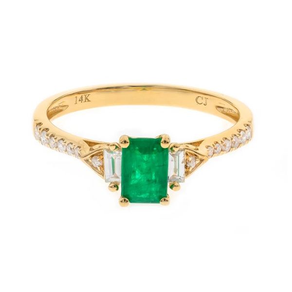 Emerald and Diamond Ring Carroll's Jewelers Doylestown, PA