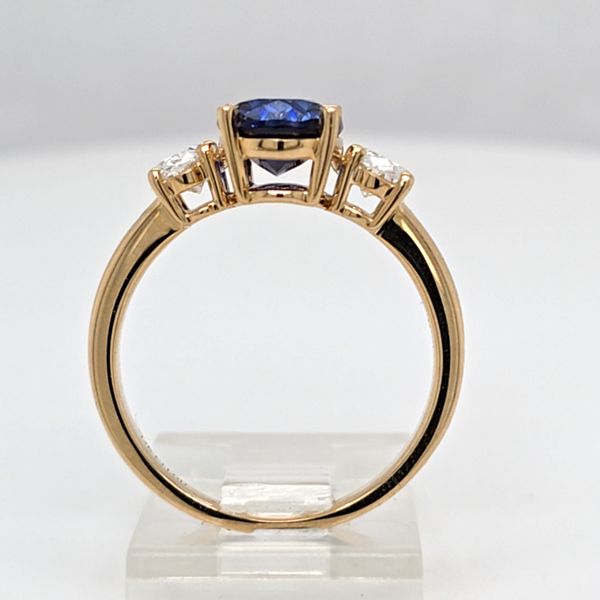 LG Sapphire and Diamond 3 Stone Ring Image 3 Carroll's Jewelers Doylestown, PA
