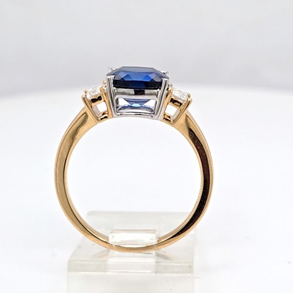 LG Sapphire and Diamond 3 Stone Ring Image 3 Carroll's Jewelers Doylestown, PA