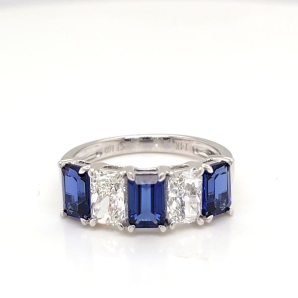LG Sapphire and Diamond 5 Stone Ring Carroll's Jewelers Doylestown, PA