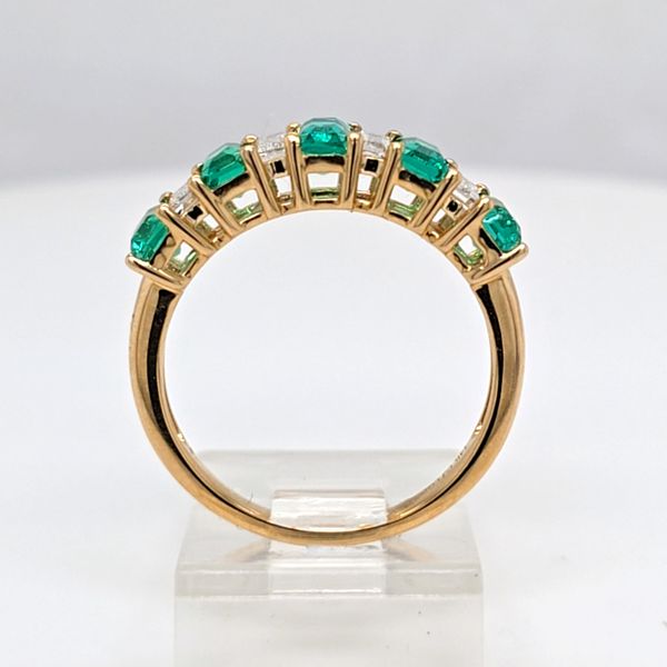 LG Emerald and Diamond Ring Image 2 Carroll's Jewelers Doylestown, PA