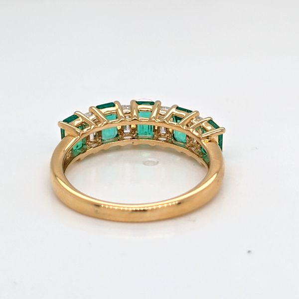 LG Emerald and Diamond Ring Image 3 Carroll's Jewelers Doylestown, PA