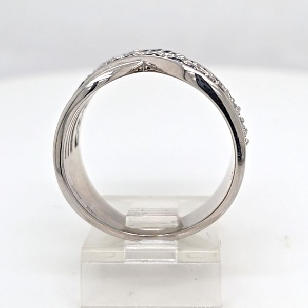 Sapphire and Diamond Wide Band Image 3 Carroll's Jewelers Doylestown, PA