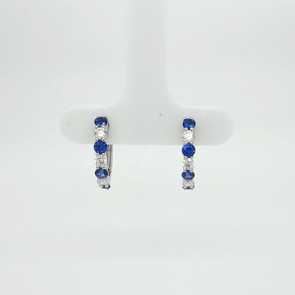 14kt WG Sapphire and Diamond Earrings Carroll's Jewelers Doylestown, PA