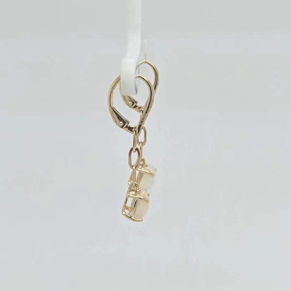 14kt YG Opal Dangle Earrings