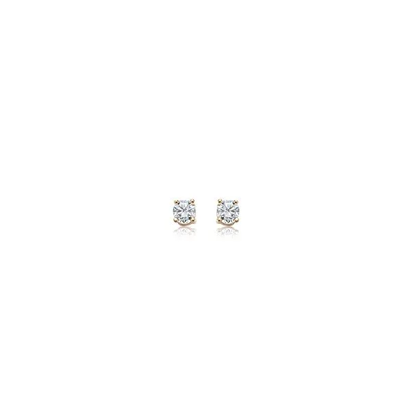 14kt YG CZ Stud Earrings Carroll's Jewelers Doylestown, PA