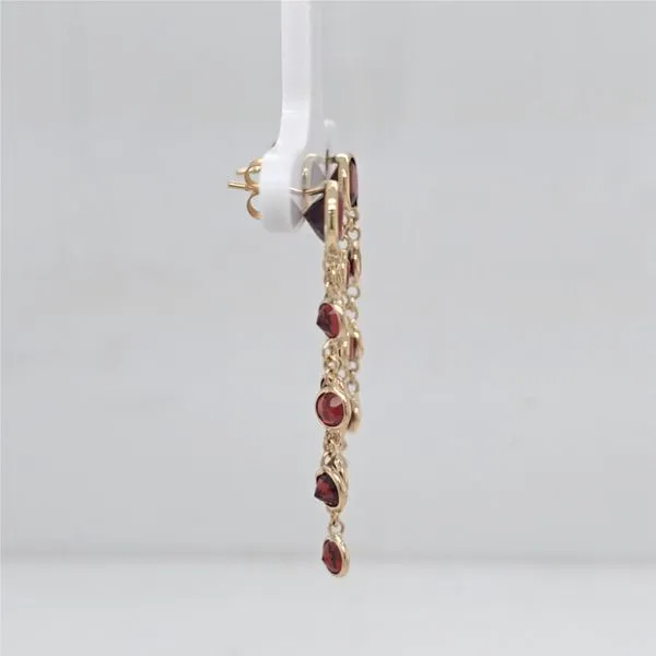 Garnet Dangle Earrings Image 2 Carroll's Jewelers Doylestown, PA